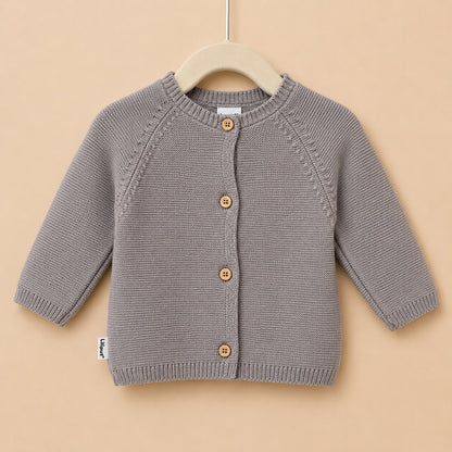 2-delig gebreid setje - taupe/bruin