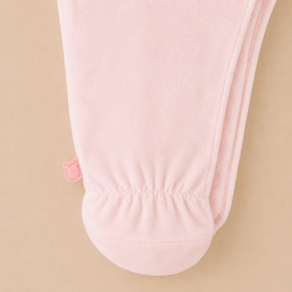 Baby pyjama  - velvet pink (maat: 50/56)
