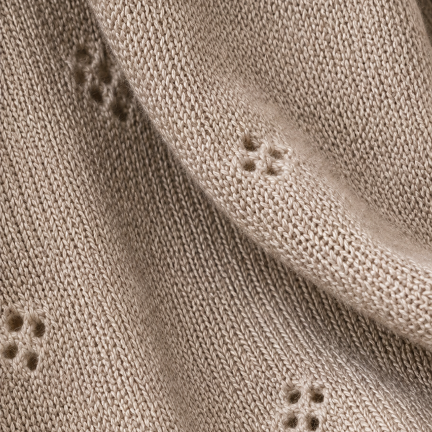 Merino Wollen Dekentje - Beige