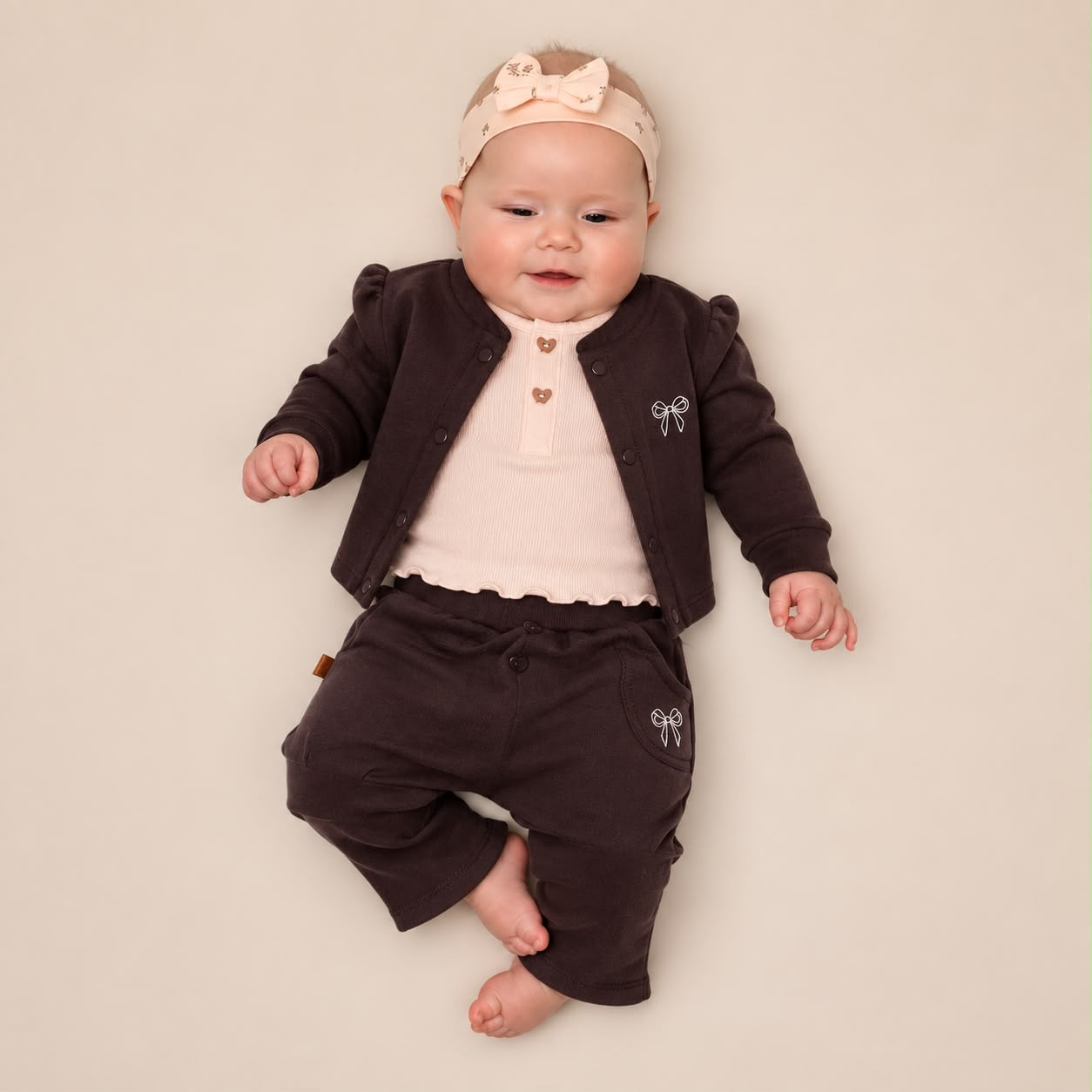 Frogs and dogs t-shirts lange mouw blush complete set