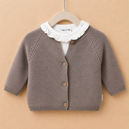 Frogs and dogs ruffle t-shirts te combineren met 2 delige set taupe