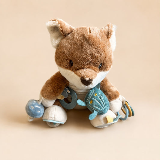 Little dutch activiteitenknuffel vos met bijtringen,rammelaar en spiegel