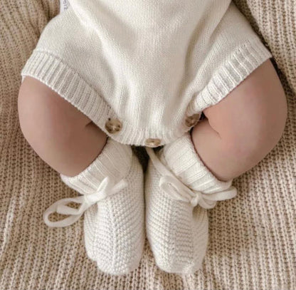 Babyslofjes Sol - milky white