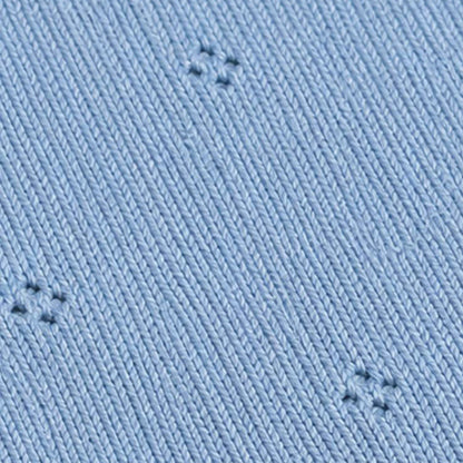 Merino Wollen Dekentje - Blauw