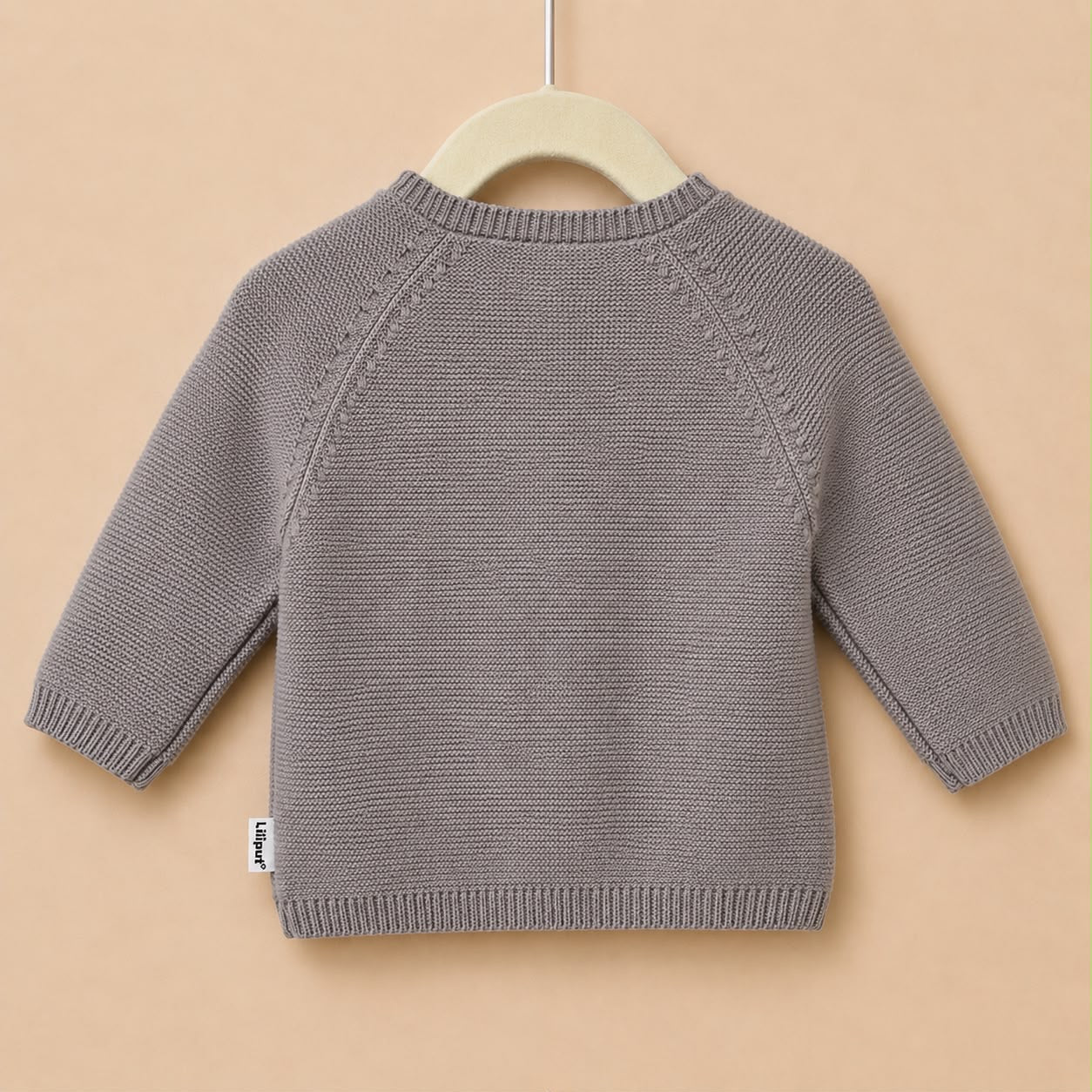 2-delig gebreid setje - taupe/bruin