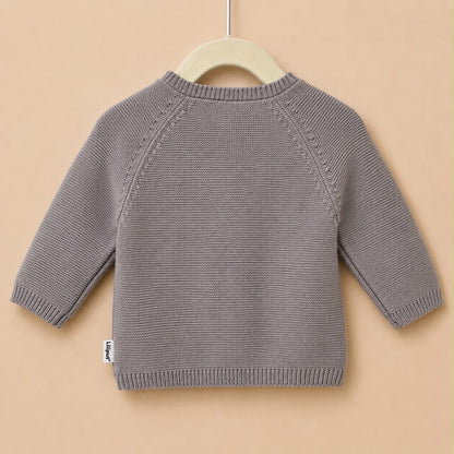 2-delig gebreid setje - taupe/bruin