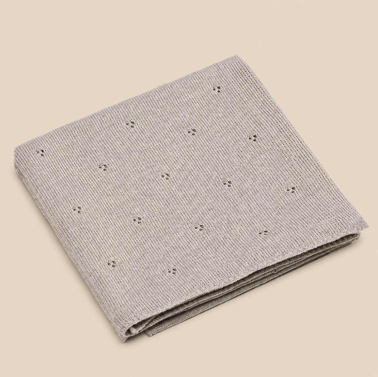 Merino Wollen Dekentje - Beige