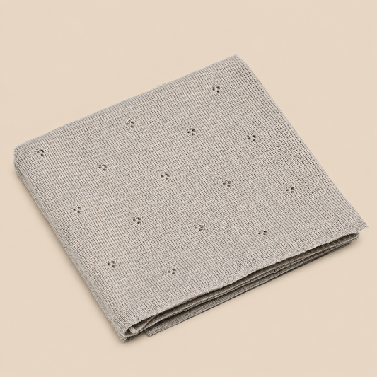 Merino Wollen Dekentje - Beige